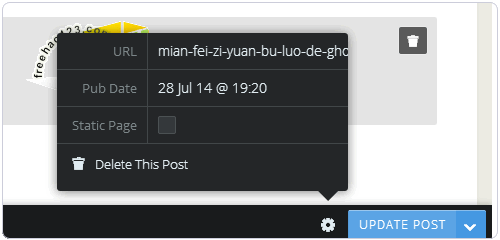 Ghost博客发布文章