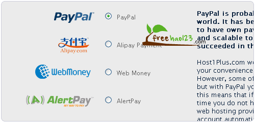host1plus.com选择付款方式