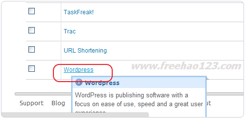 Sourceforge选择Wordpress